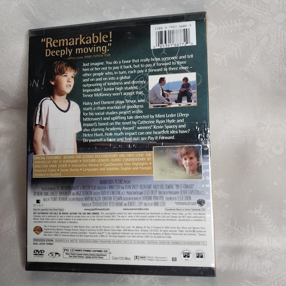 💛 NIP Pay it Forward DVD - Picture 2 of 5